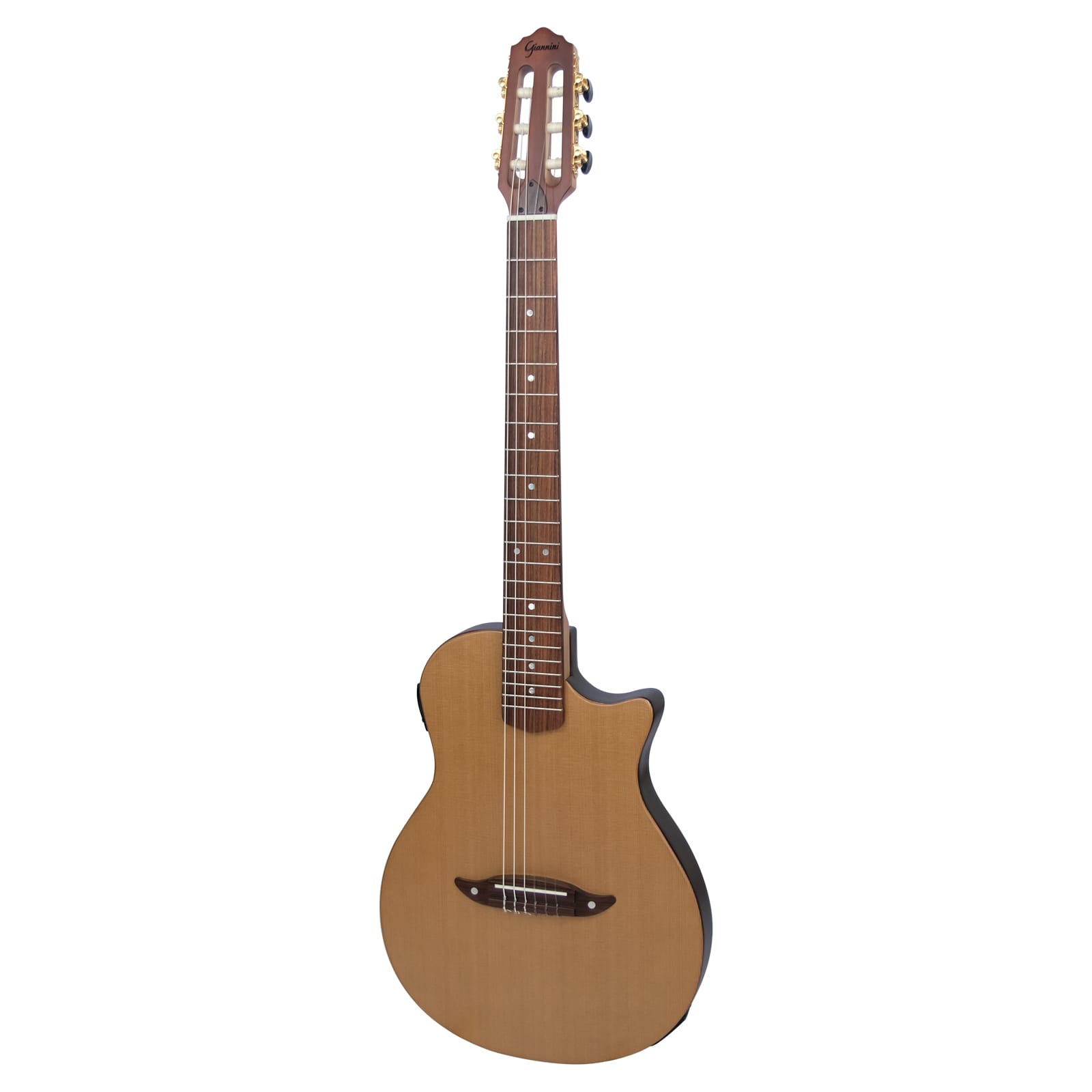 Violão Giannini Stage Stn Cdr Ceq Nylon Elétrico Red Cedar Natural 