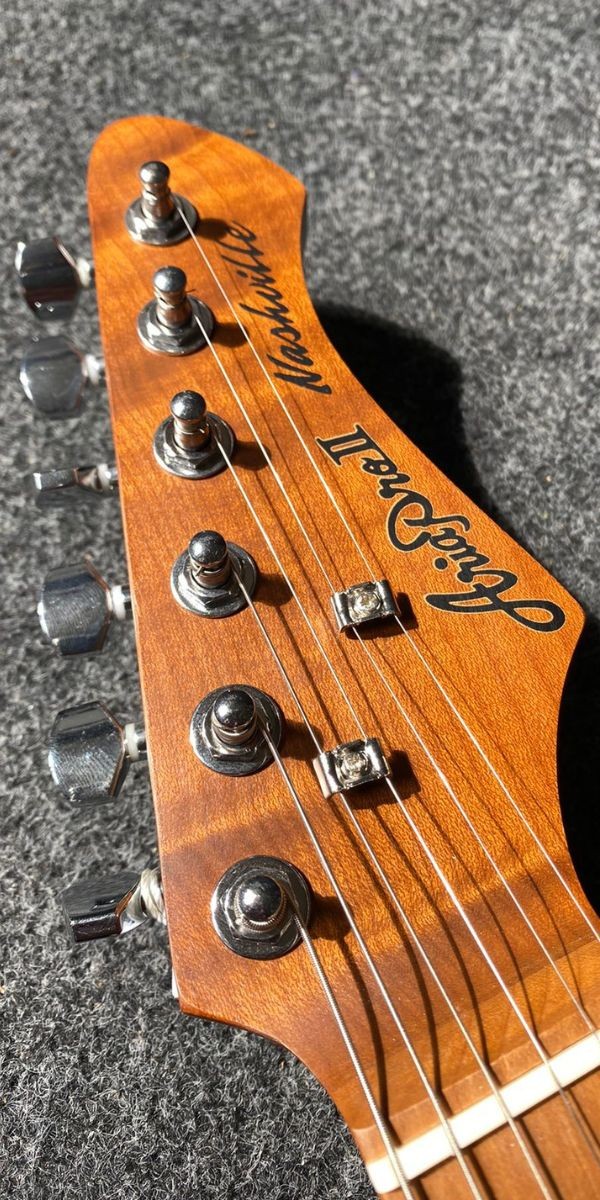 Guitarra Aria Pro ii 615-mk2 Nashville Tqbl Turquoise Blue Alnico v 