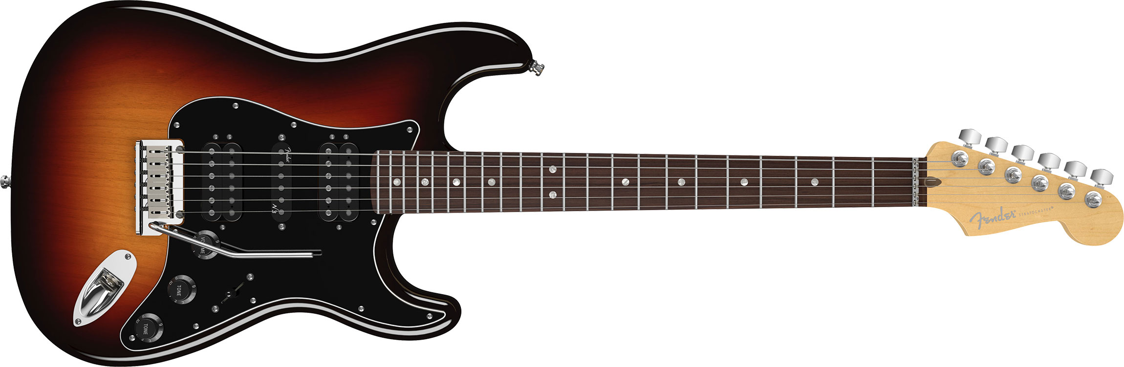 Guitarra Fender 011 9810 - am Deluxe Stratocaster Hsh - 700 - 3-color Sunburst 