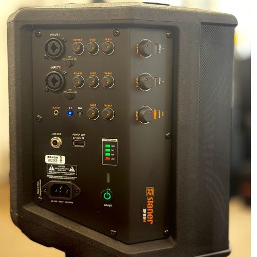 Caixa Ativa Staner Sr65m Compacta 65w Bluetooth Tws Com Bateria 