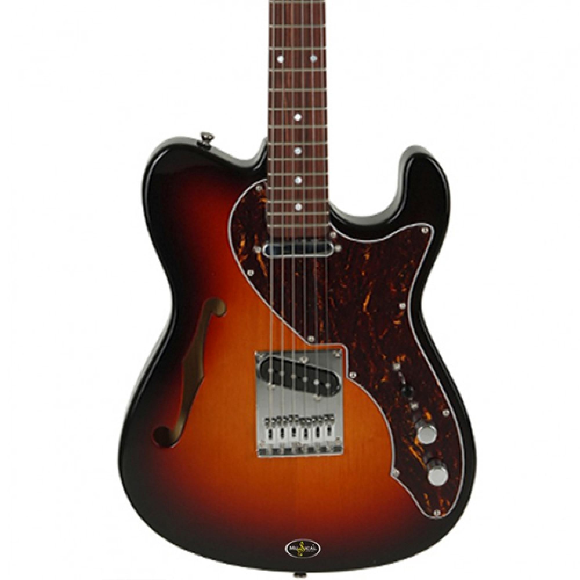 Guitarra Tele Semiacústica T-484 Brasil Sunburst Tagima 