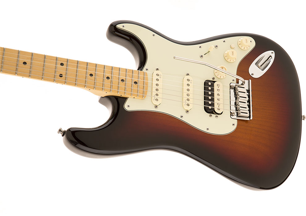 Guitarra Fender 011 9112 - am Deluxe Stratocaster Shawbucker Hss - 700 - 3-color Sunburst 