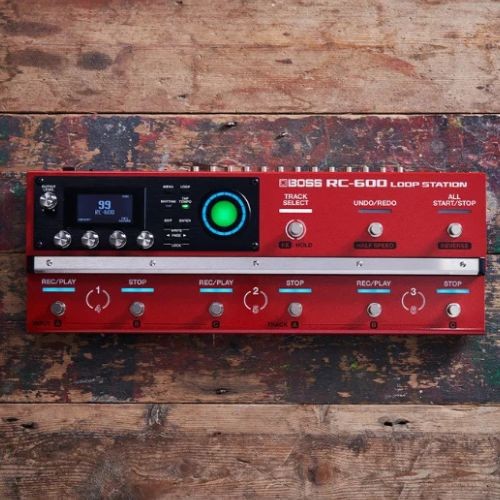 Boss Rc-600 Loop Station Pedaleira de Loop 6 Pistas Estéreo 32-bit 