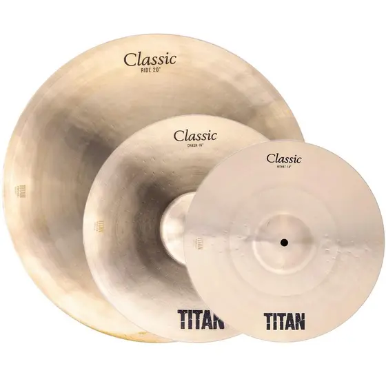 Kit de Pratos Titan Classic Tnck450 14' 16' 20' 