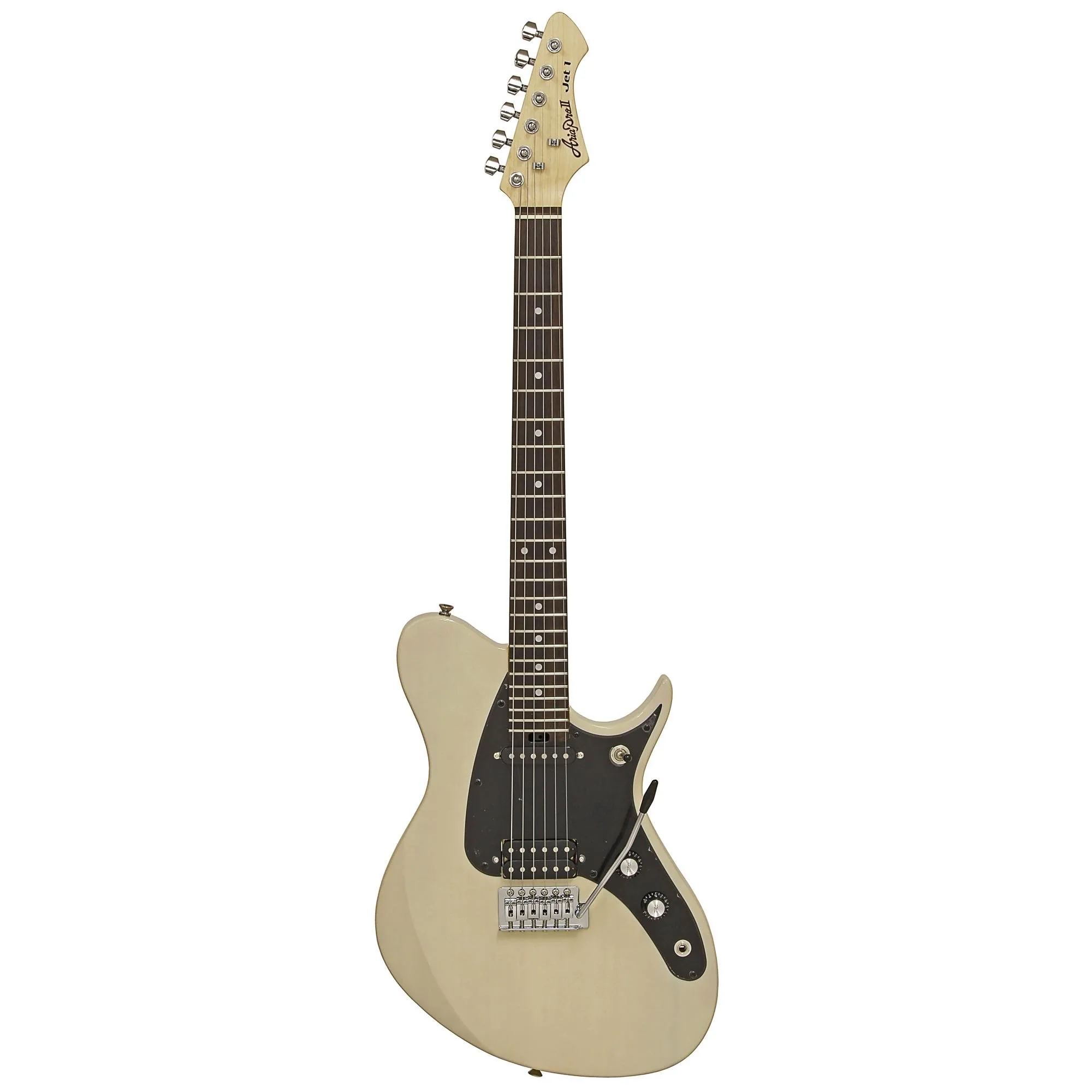 Guitarra Aria J-1 See-through Vintage White 