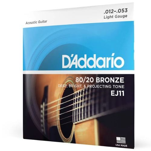 Encordoamento Violão Aço D'addario 012 Ej11 