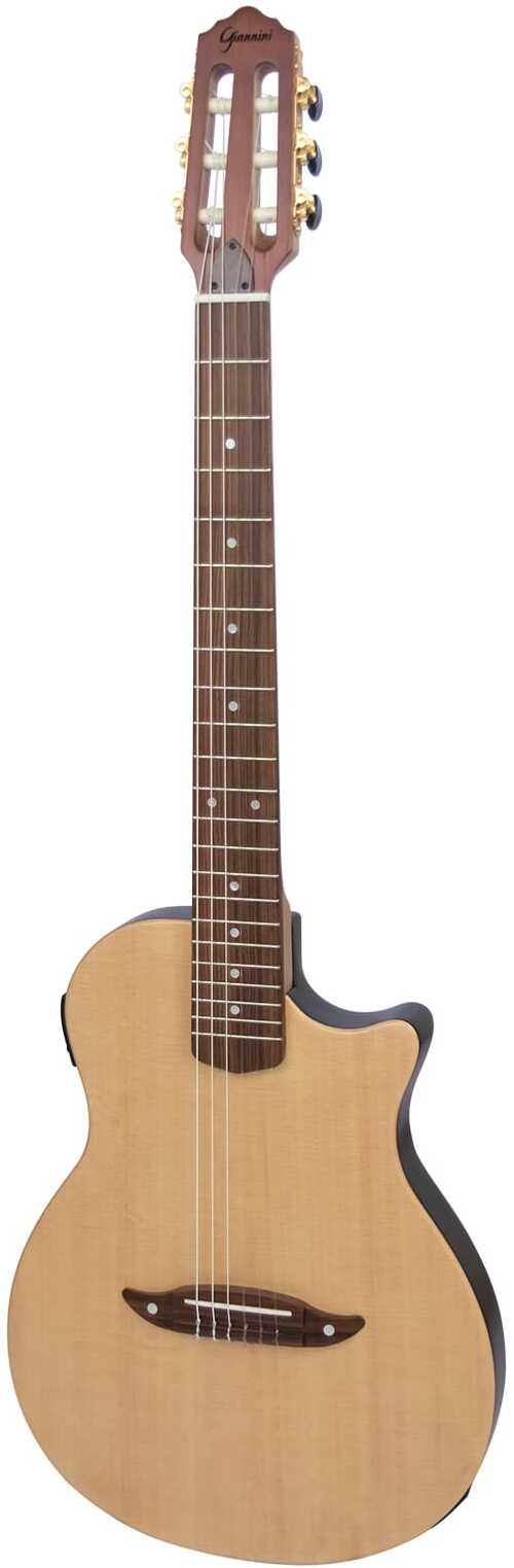 Violão Giannini Stage Stn Spc Ceq Nylon Elétrico Natural Satin 