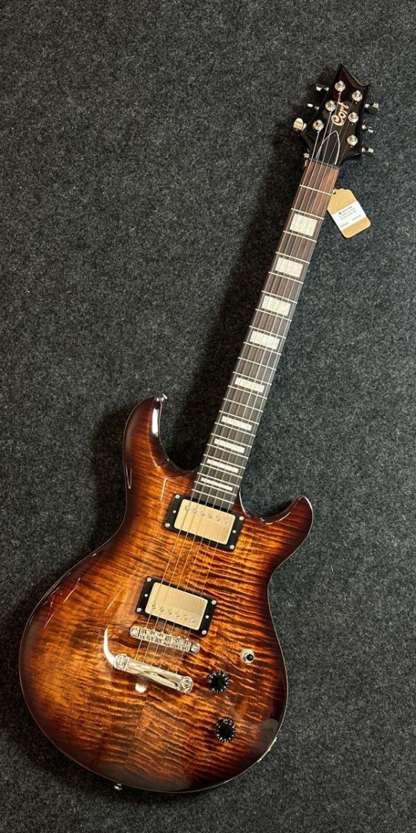 Guitarra Les Paul Cort M600 Tobacco Sunburst hh Premium Com Locking Tuners 