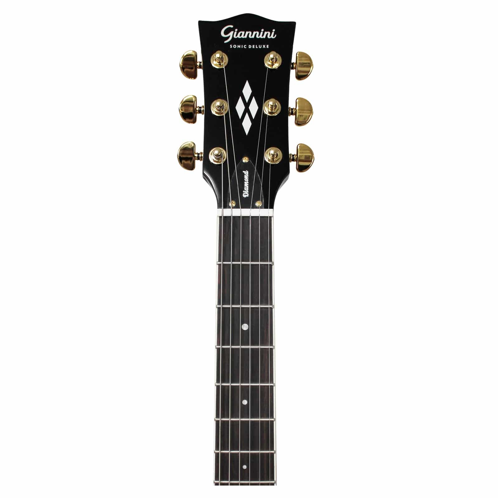 Guitarra Elétrica Giannini Sonic Deluxe Diamond Gae06 Dlx bf (black Coffee) 