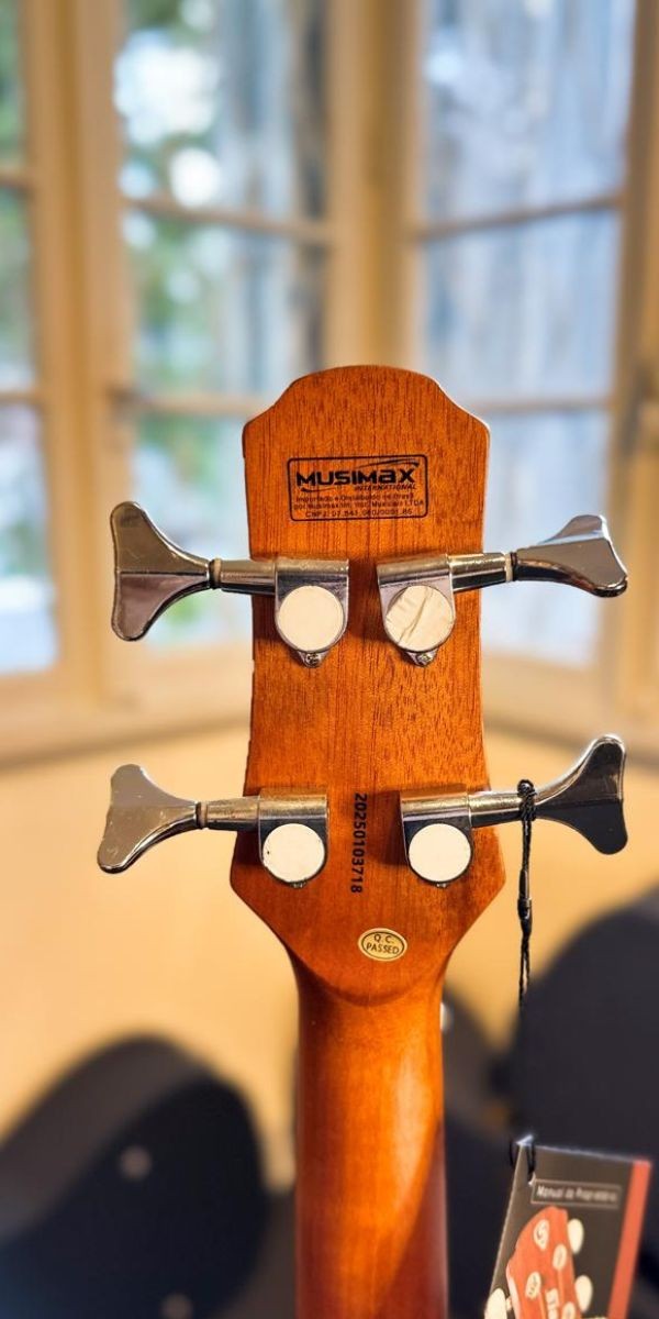 Baixolão Strinberg Sb-240c Eletroacústico Mahogany Fosco 4 Cordas Com Afinador 