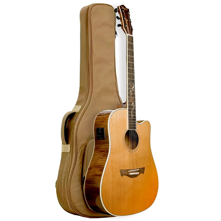 Violão Tagima Fs-200 eq nt Florens Series Folk de Aço Natural c/ Afinador Fishman 