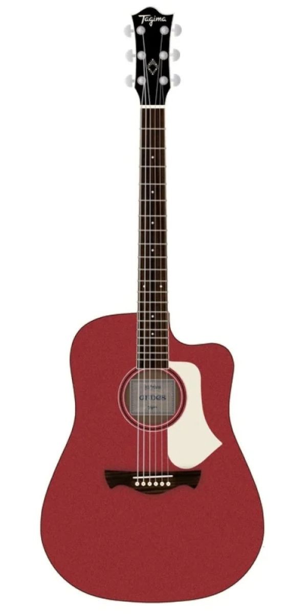 Violão Eletroacústico Tagima Andes eq Aço Cutaway Candy Apple Satin 