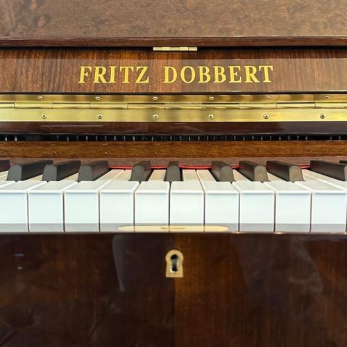 Piano Acústico Vertical Fritz Dobbert Fd126 ib Imbuia Brilho Com Banqueta Regulável 
