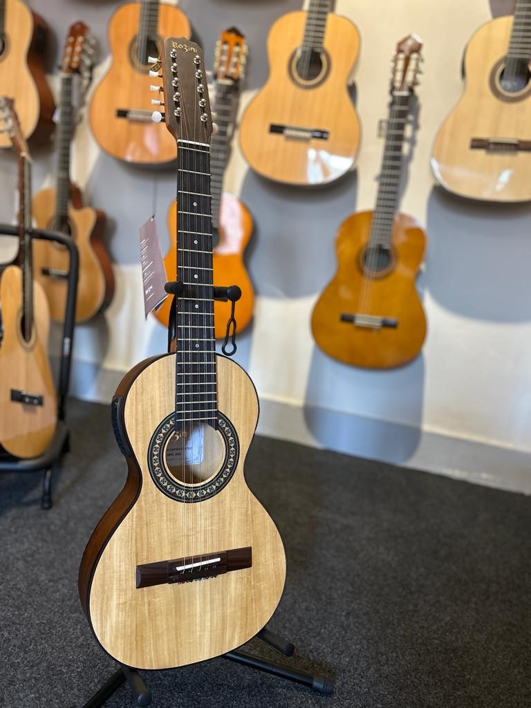 Viola Caipira Ponteio Rozini Rv151 Eletroacústica Natural Fosca 