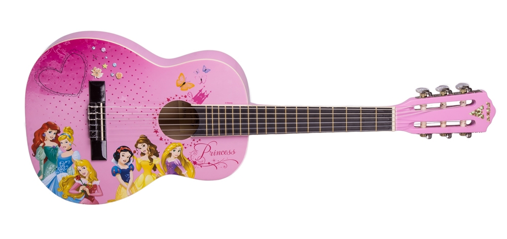 Violão Infantil Nylon Phx  Disney Princesas Rosa 