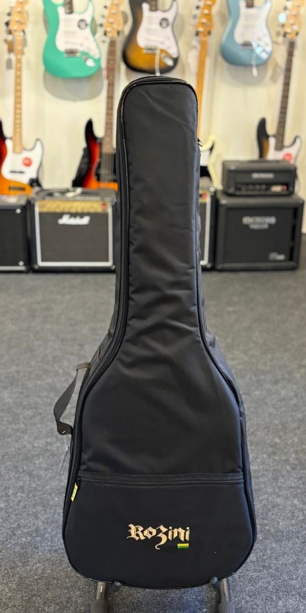Violão Aço Rozini Premium Auditório Com Cutaway eq Fishman Presys Blend Rx620.fpb.n.ct.lp 