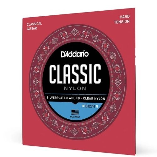 Encordoamento Violão Nylon D'addario Classic Ej27h Tensão Pesada 