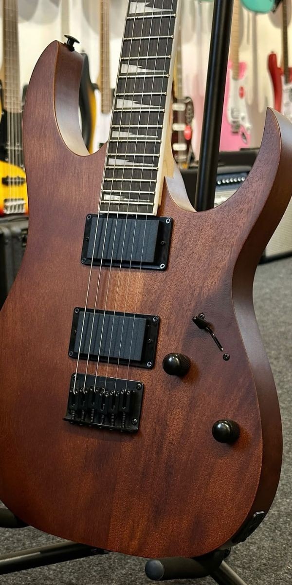 Guitarra Ibanez Gio rg Grg121dx-wnf Walnut Flat 2 Humbuckers 24 Trastes 