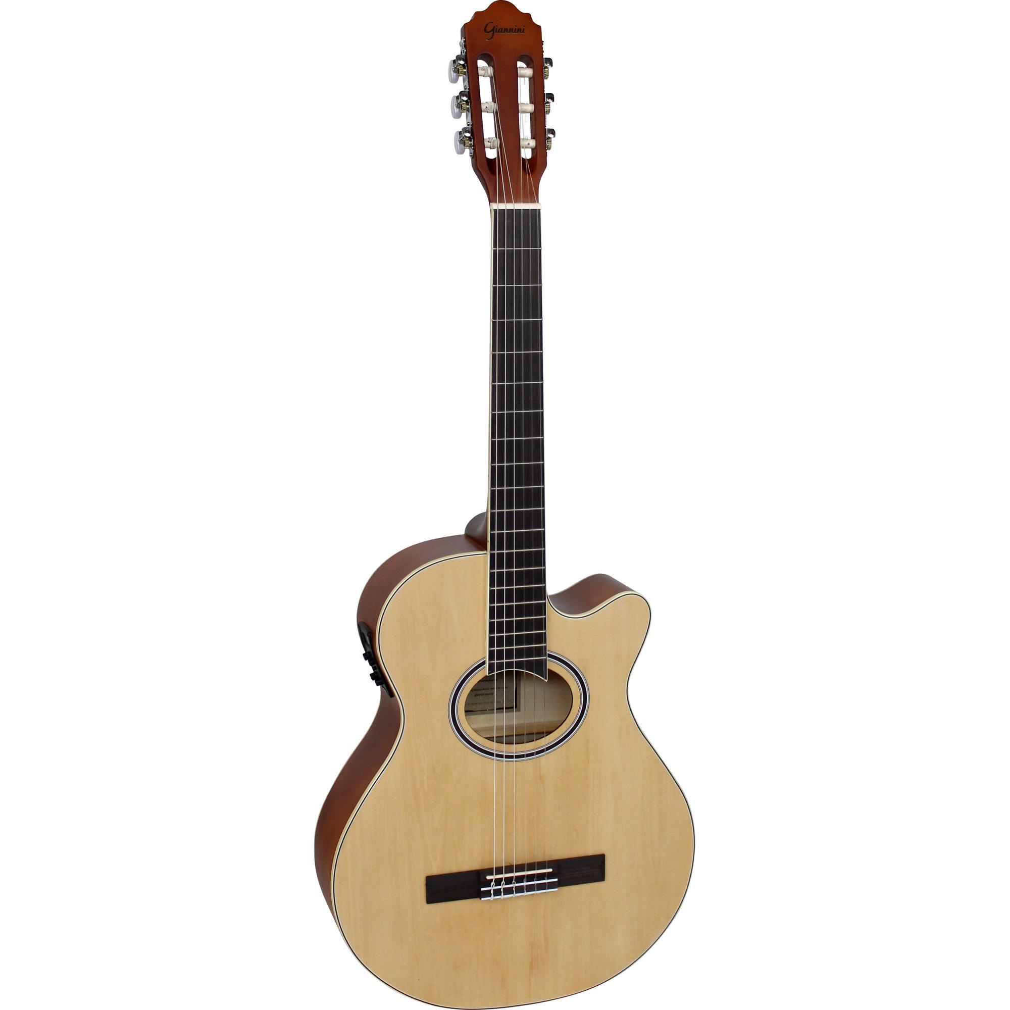 Violão Mini-jumbo Cutaway Nylon Gnf-1d Natural Giannini 