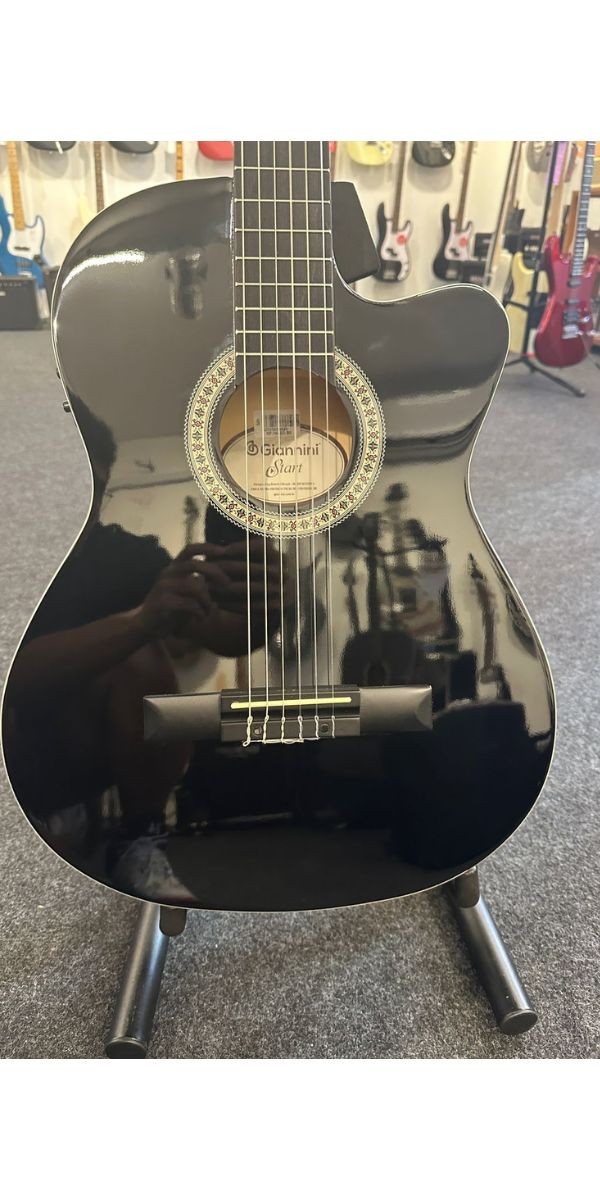 Violão Nylon Giannini Infantil 36" ¾ n6 Preto 