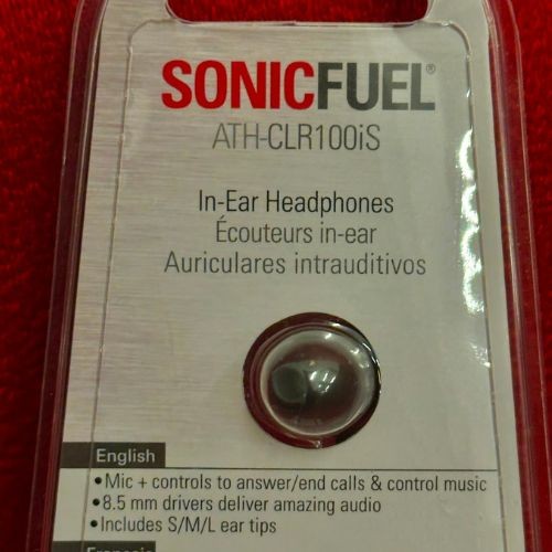 Fone de Ouvido In-ear Audio-technica Ath-clr100is Sonicfuel Com Microfone e Controle p2 3,5mm 