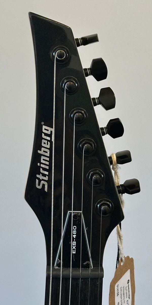 Guitarra Strinberg Exs480 ob Explorer Onyx Black hh Alnico v Com Bag 