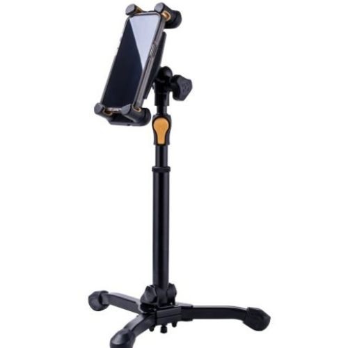 Suporte Hercules Dg307b Para Tablet e Celular 2 em 1 Com Grampo Ajustável 