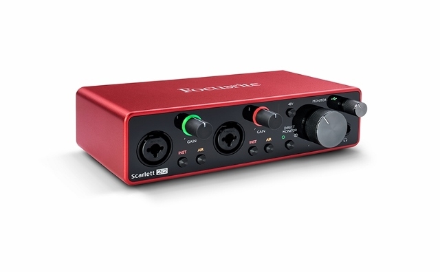 Interface de áudio Usb Focusrite Scarlett 2i2 3rd Gen Com 2 Canais Balanceados 