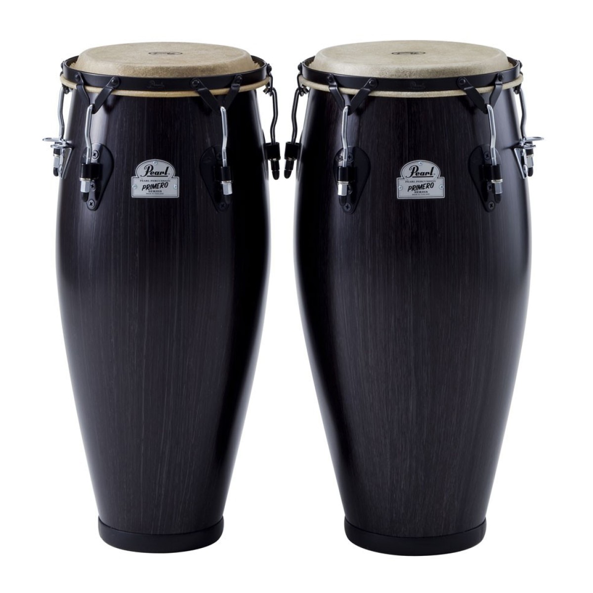 Congas Pearl Primero Fiber 10" e 11" Par Ebony 