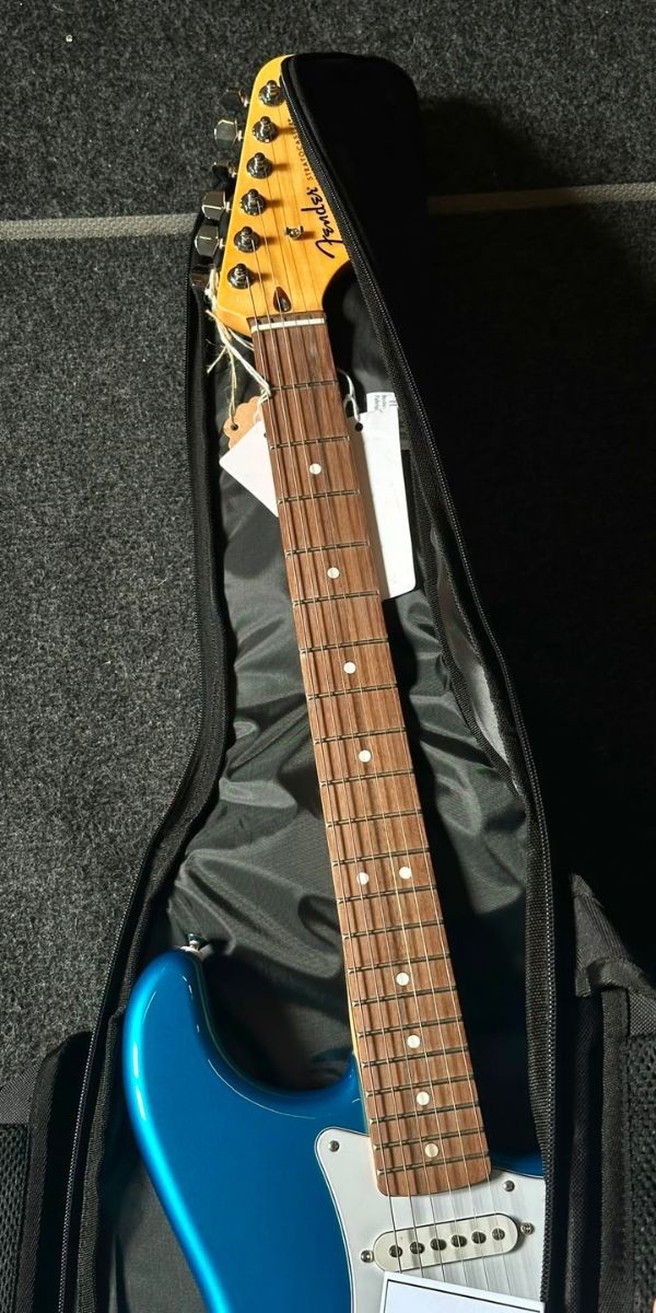 Bag Para Guitarra Fender Fe405 Preta Gig Bag Acolchoada 5 mm 
