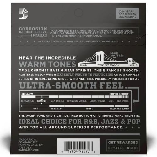 Encordoamento Baixo 4c Daddario 045 Ecb81 