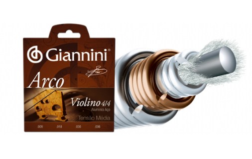 Encordoamento Giannini Violino Aluminio Geavva              