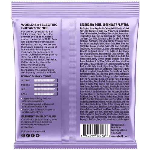 Encordoamento Ernie Ball Ultra Slinky 010–048 Níquel P02227 Para Guitarra 