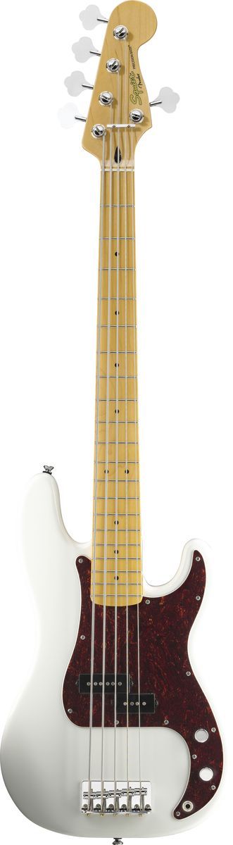 Baixo Fender Squier Precision Bass 5 Cordas  Olympc White 