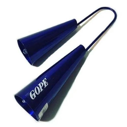 Agogô Duplo Gope Selfie Azul Profissional Com Baqueta 678sa 