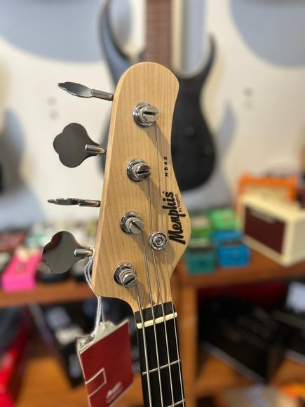 Baixo 4 Cordas Tagima Memphis Mb40 Owh Satin Precision Branco 