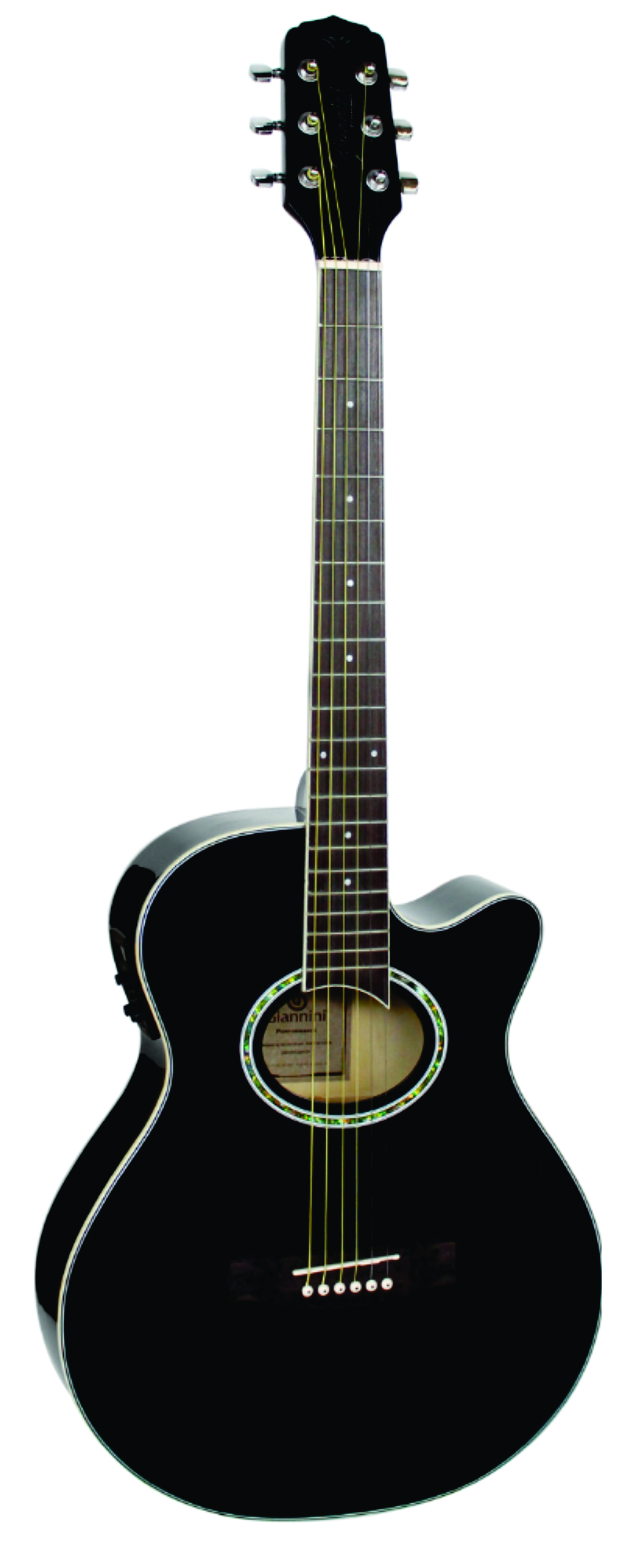 Violão Aço Elétrico Giannini Gsf-1d Ceq bk 