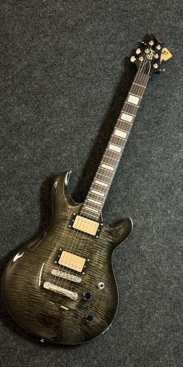 Guitarra Les Paul Cort M600 Trans Black Burst hh Com Locking Tuners 