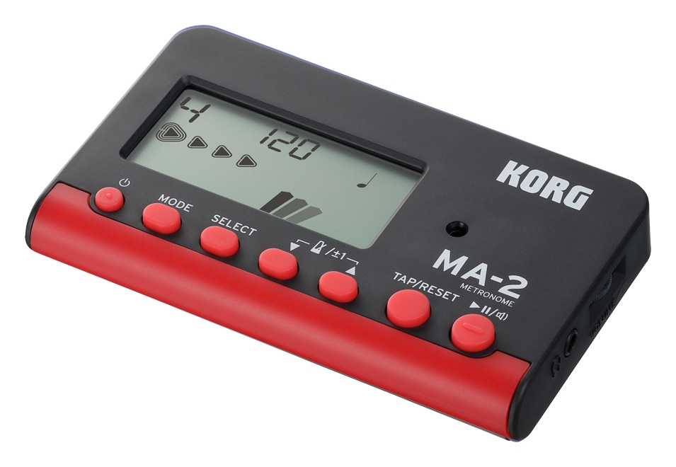 Metrônomo Digital Korg Ma-2 Bkrd Preto-vermelho 