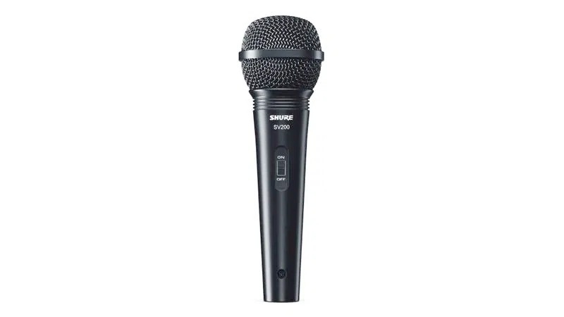 Microfone Shure Sv200 Dinâmico Com Cabo 