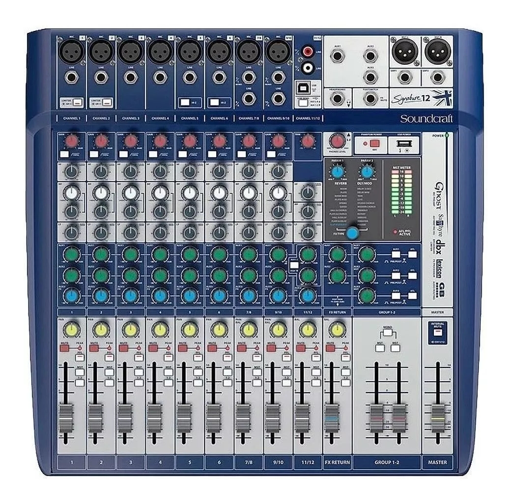 Mesa de Som Soundcraft Signature 12 Usb 