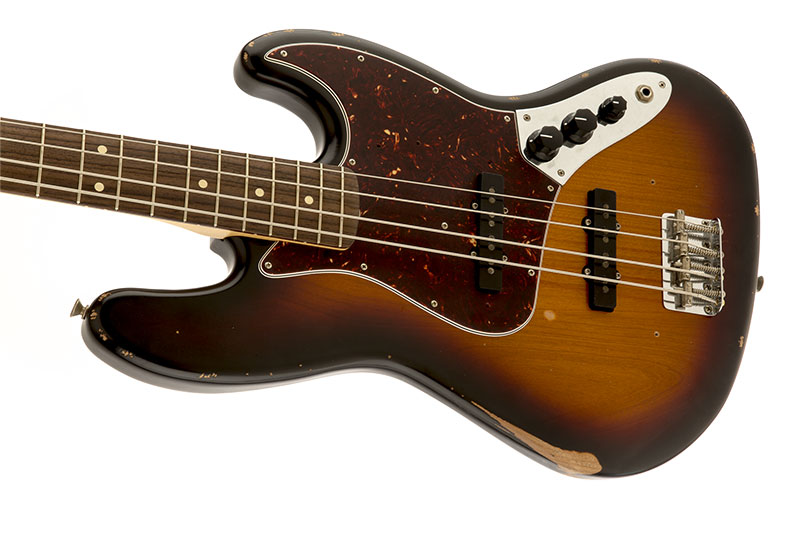 Contrabaixo Fender 013 1810 - Road Worn  60 Jazz Bass - 300 - 3-color Sunburst 