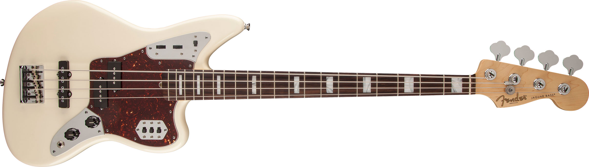 Contrabaixo Fender 019 4700 - am Standard Jaguar Bass rw - 705 - Olympic White 