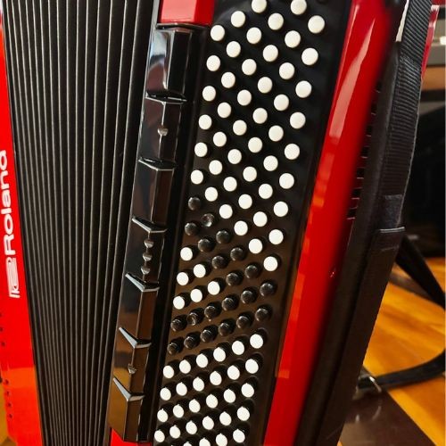 Acordeon Digital Roland Fr-4x V-accordion Midi 37 Teclas 120 Baixos 