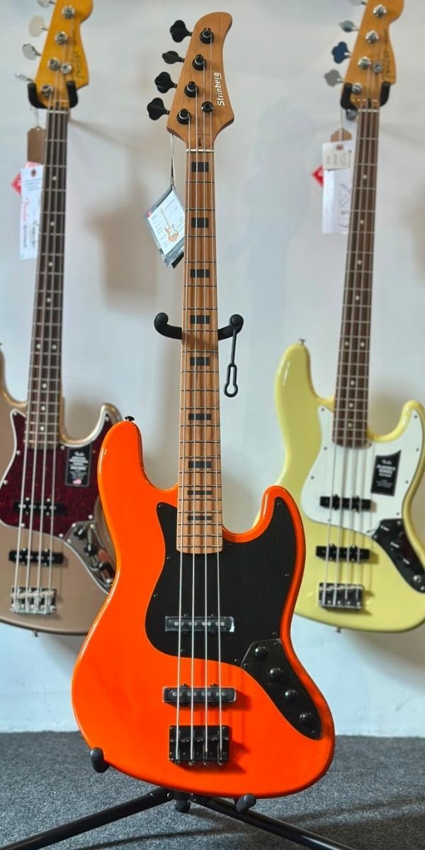 Baixo Strinberg Jbs154ad or Aninha Deleones Ativo/passivo 4 Cordas Orange Com Bag 