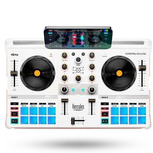 Controladora dj Hercules Djcontrol Mix Ultra Bluetooth Para Smartphone Com Djay 