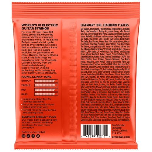 Encordoamento Ernie Ball Skinny Top Heavy Bottom Slinky 010–052 Níquel P02215 Para Guitarra 