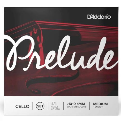 Encordoamento Para Violoncelo Tensão Média D'addario Prelude J1010 4/4m 