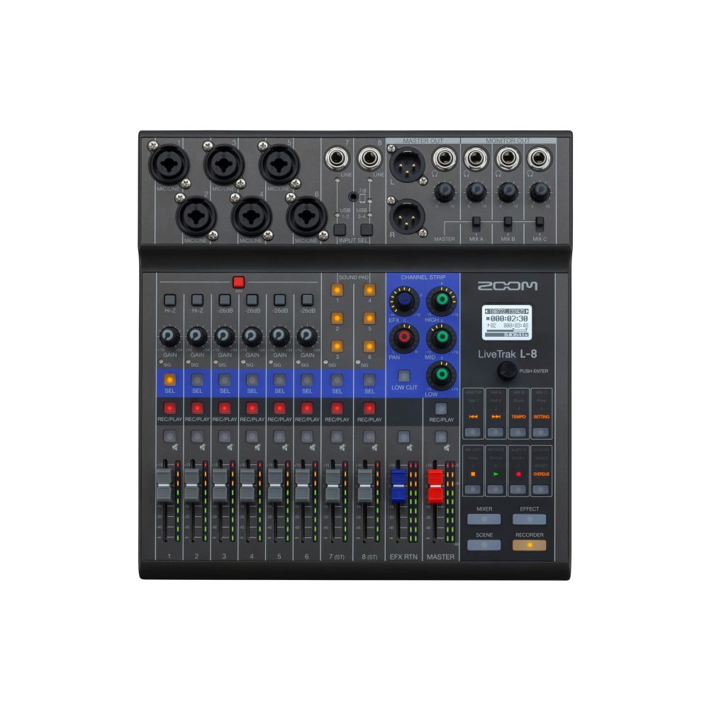 Zoom Mixer Livetrak L-8 