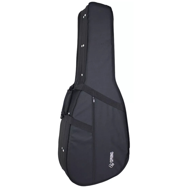 Semi Case Para Violão Folk Spring Sp-fk Preto 